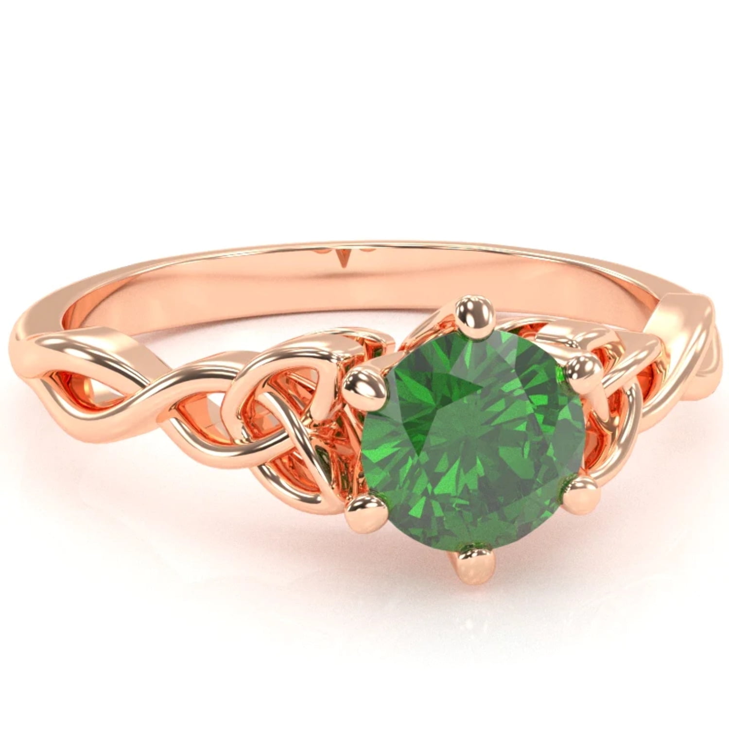 Emerald Celtic Engagement Ring | Engagement Rings