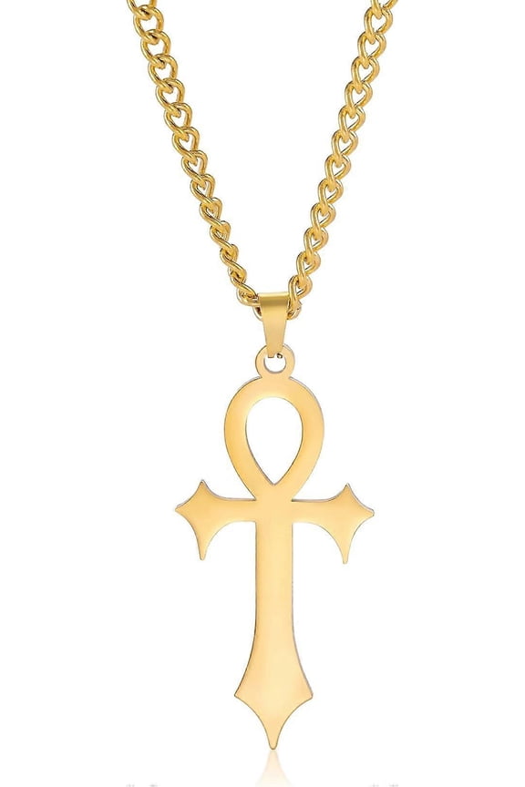 Celtic Trinity Knot Necklace Celtic Knot Necklace Ancient Irish Crescent Moon Pendant Celtic Triangle Stainless Steel Protection Amulet for Men and Wo