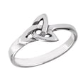 thumbnail image 1 of Celtic Triquetra Trinity Knot Ring .925 Sterling Silver Band Jewelry Female Male Unisex Size 1.5, 1 of 4