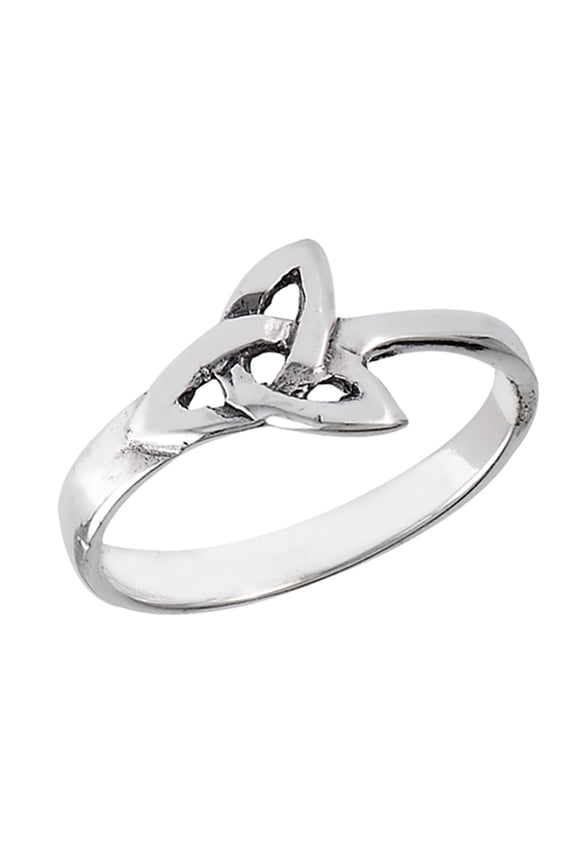 Celtic Triquetra Trinity Knot Ring .925 Sterling Silver Band Jewelry Female Male Unisex Size 6