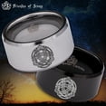 thumbnail image 1 of Celtic Triquetra Tungsten Carbide Ring, 1 of 9