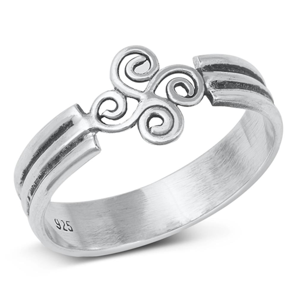 Celtic Wave Knot Bali Ring .925 Sterling Silver Band Jewelry Female ...