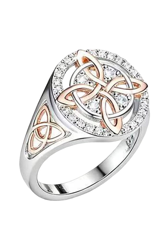 Celtic Witches Knot Ring Sterling Silver Witches Protection Return Knot Jewelry for Women