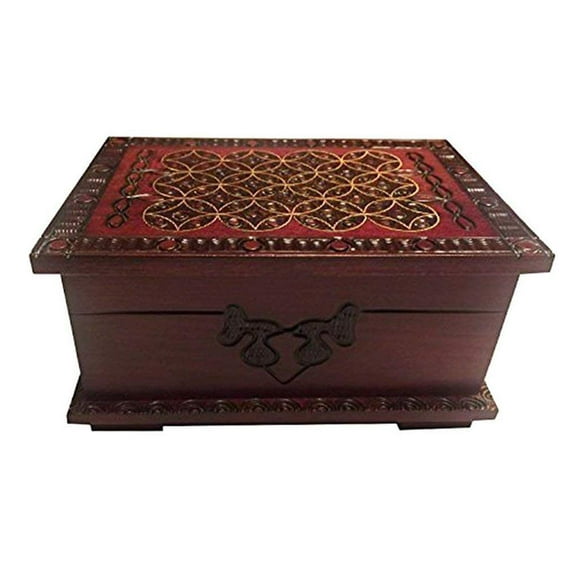 Celtic Wooden Box Handmade Chest Secret Lock Puzzle Box Celtic Keepsake