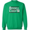 thumbnail image 1 of Celtics Bill Russell Bob Cousy 58 Crew Neck Sweatshirt, 1 of 1