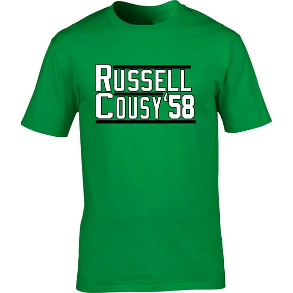 Celtics Bill Russell Bob Cousy 58 T-shirt