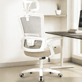 thumbnail image 1 of CELTOSS Ergonomic Office Chair, High Back Flip-Up Armrests Design, Adjustable Mesh Headrest and Lumbar Support, Beige, 1 of 14