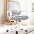 thumbnail image 1 of CELTOSS Ergonomic Home Office Chair, Mid Back Lumbar Support Desk Chair, Adjustable Height with Armrests for Adults, Gray, 1 of 12