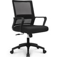 thumbnail image 1 of CELTOSS Office Chair, Wide Seat with Ergonomic Lumbar Support, Adjustable Height, Home Office Computer Desk Chair, Black, 1 of 11