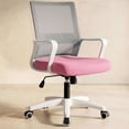thumbnail image 1 of CELTOSS Pink Office Chair, Wide Seat with Ergonomic Lumbar Support, Adjustable Height, Home Office Computer Desk Chair, Pink, 1 of 12