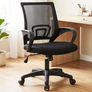 CELTOSS Office Chair, Adjustable Height, Ergonomic Lumbar Support and Armrests for Adults, Black