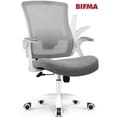 thumbnail image 1 of CELTOSS Ergonomic Office Chair, Wide Seat with Flip-Up Armrests, Lumbar Support, Adjustable Height, Comfy Home Task Computer Chair, Gray, 1 of 10