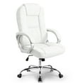thumbnail image 1 of CELTOSS Ergonomic Leather Office Chair, White High-Back with Lumbar Support, Heavy Duty Executive Desk Chair for Home Office, White, 1 of 11
