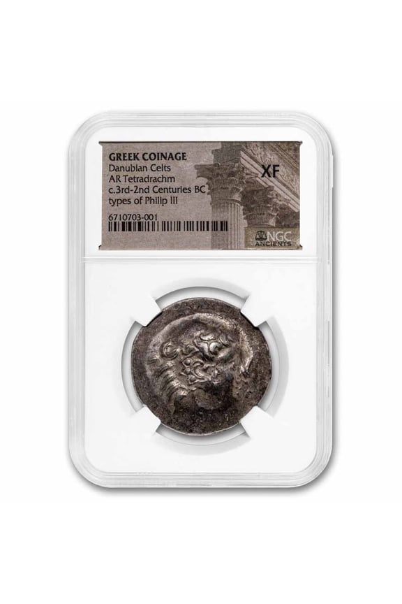 Celts Danubian Tetradrachm Alexander III (3rd-2nd Cent BC) XF NGC