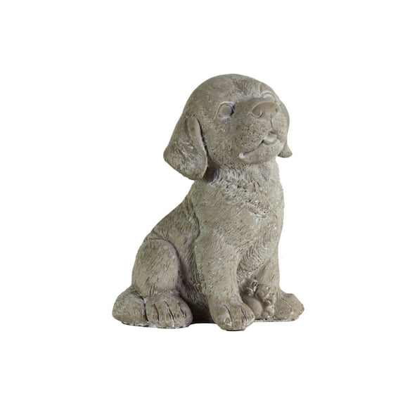 Cement Figurine Concrete Finish Gray-9"H -15