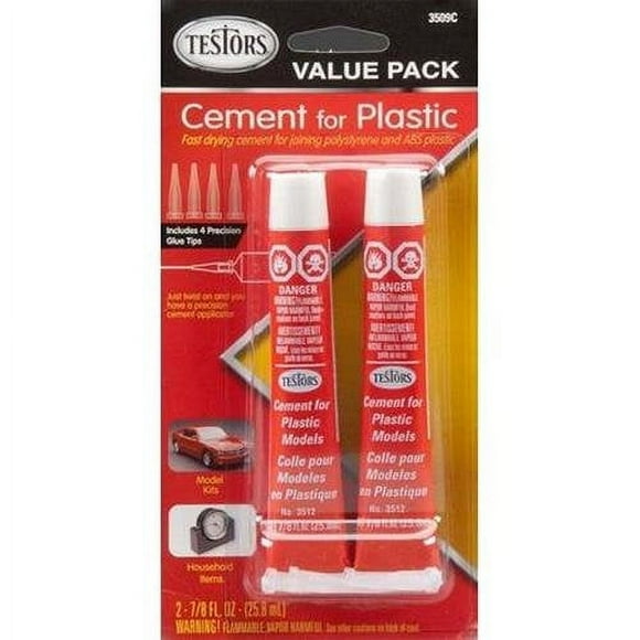 Cement Glue Value Pack Testors 2-7/8 fl oz tubes