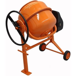 Cement Mixer Concrete Mortar Steel Drum 360 Rotation with Wheels 140L