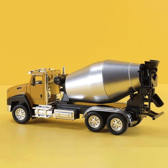 Cement Mixer Model Pull Back Dumping Movable Simulated Auto Concrete Truck Toys Decoration for Years Old Child - Cement Mixer Truck