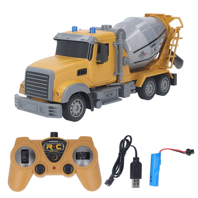 Cement Mixer Toy Truck High Simulation Remote Control RC Concrete Mixer