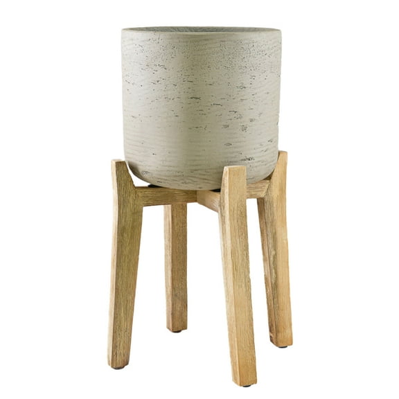 Cement Planter with Detachable Legs, Tall