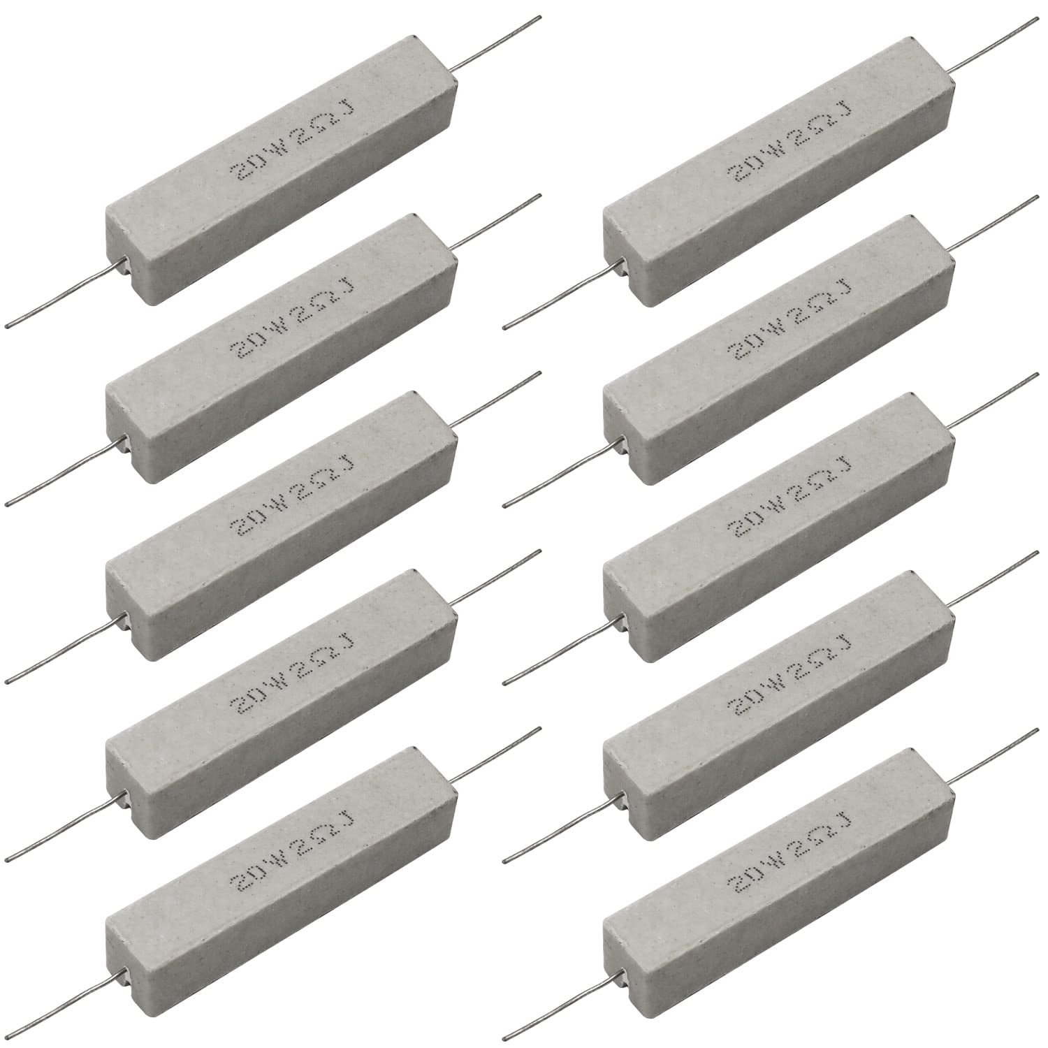 MCXK-E 10Pcs 5W 10W 20W Cement Resistor Power Resistance 1R 2R 3R 8.2R 9.1r 10r 12r 15r 18r 20r 22r Ohm 1k 2k 5k 10k 20k 100k I.1212628285 - Foto 12