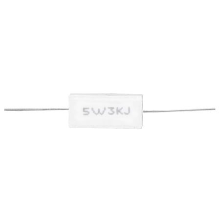 Cement Resistor, 5W 3KR Power Resistance, Electronic Components (10-Pack)