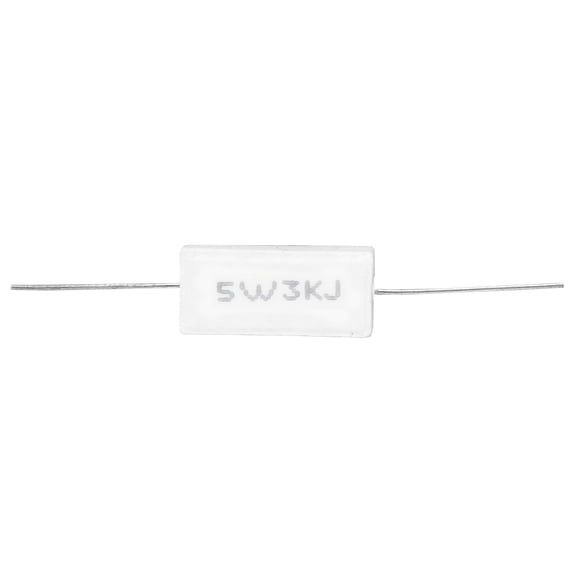 Cement Resistor, 5W 3KR Power Resistance, Electronic Components (10-Pack)