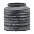 thumbnail image 1 of Cement Round Pot with Banded Rim Mouth and Rustic Pattern Design Body MD Washed Finish Dark Gray, 1 of 2