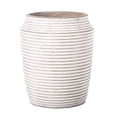 thumbnail image 1 of Cement Round Pot Washed Concrete Finish White, 1 of 1