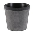 thumbnail image 1 of Terracotta Round Pot Washed Finish Black-5"H -307, 1 of 2
