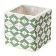 thumbnail image 1 of Cement Tribal Planter Green And Yellow, 1 of 2