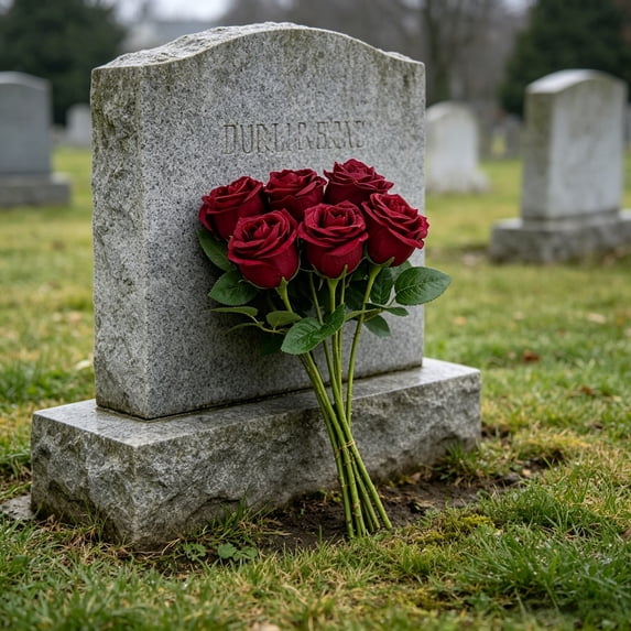 Cemetery Decorations for Grave, 12 Bouquets Memorial Artificial Rose Flower for Grave Vase and Funeral Decorations, Flowers for Gravesites Memorial Day Home Altar Floral Arrangements, Dark Red