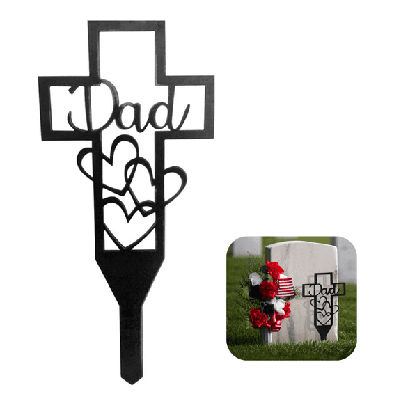 Cemetery Decorations for Grave Cross Grave Markers for Cemetery Decoration Memorial Gift Memorial Stakes I Have an Angle in Heaven Sympathy Stakes for Garden