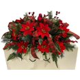 Cemetery Flower, Christmas Cemetery Arrangement, Headstone Saddle
