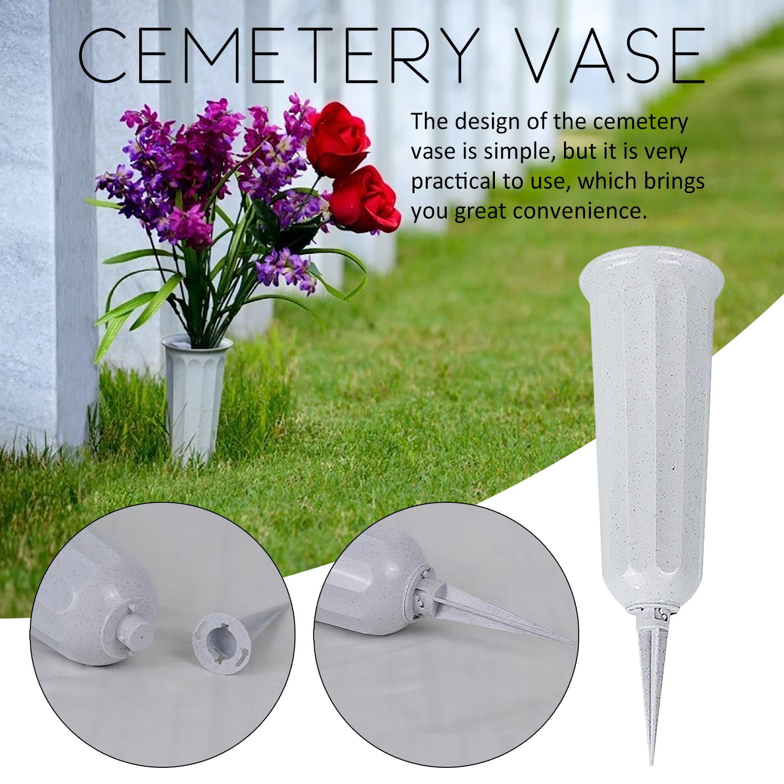 Flower Pots Outdoor Cemetery Flower Vase Memorial Floral Vase With
