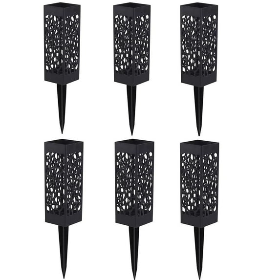Cemetery Grave Vase 4-Pack Outdoor Memorial Flower Holder Stake-In Floral Urn Weatherproof Design with Drainage
