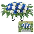 Cemetery Headstone Flower Saddle,Artificial Cemetery Flower Saddles for