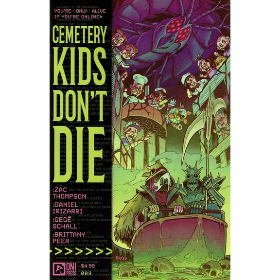 Cemetery Kids Don't Die #3A VF ; Oni Comic Book