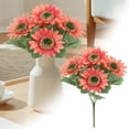 thumbnail image 1 of Cemetery Memorial Artificial Flower Bouquet – Plastic Daisies for Grave, Window Box & Table Centerpieces (Plastic), 1 of 7