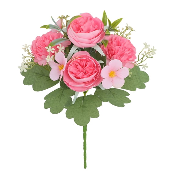 Cemetery Memorial Artificial Flowers for Home Decoration, Silk Flower Bouquet for Window Box Hanging, Realistic Faux Flowers for Table Centerpiece Decor, 1 Artificial Flower