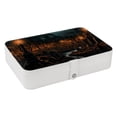 thumbnail image 1 of Cemetery PU Leather Jewelry Box Display Case with Removable Compartment and Bracelet Holder - Portable Storage Container, 1 of 6