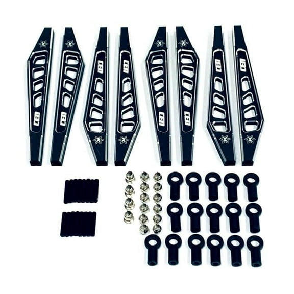 Cen Racing CEGCKD0380 KAOS Suspension Linkage Set for F250 Chassis, Black Anodized