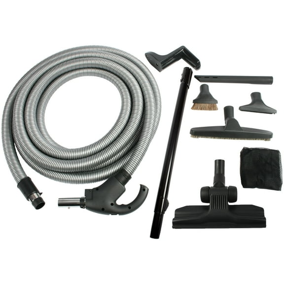 Cen-Tec Systems 93070 Central Vacuum Kit with Switch Control Hose, 35 Ft, Silver