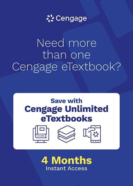 Cengage Unlimited Etextbook, 1 Term (4 Months) Printed Access Card (Other)