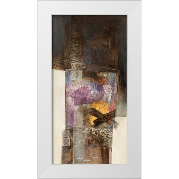 Censini 11x18 White Modern Wood Framed Museum Art Print Titled - Senza titolo