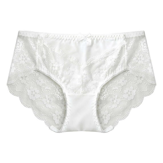 Censtreet 3 Pcs Seamless Underwear for Women No Show Ice Silk Bikini Breathable Hipster Wavy Sides Invisibles Panties