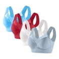 thumbnail image 1 of Censtreet 4PCS Seamless Wireless Bra for Women with Support - No Underwire Full Coverage Push Up Comfort Bras, 1 of 2