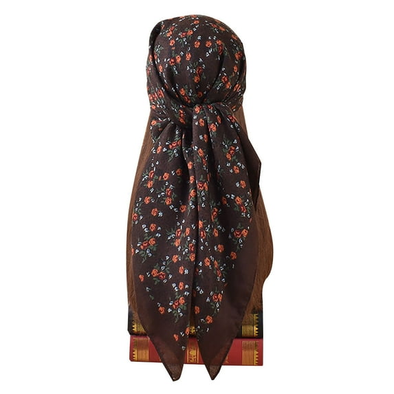 Censtreet 90cm Satin Square Headscarf Bandana Head Kerchief Fashion Pattern Hair Scarves for Women