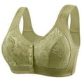 thumbnail image 1 of Censtreet Bras for Women No Underwire Front Closure Comfort Senior Wireless Snap Closing Bra, 1 of 5