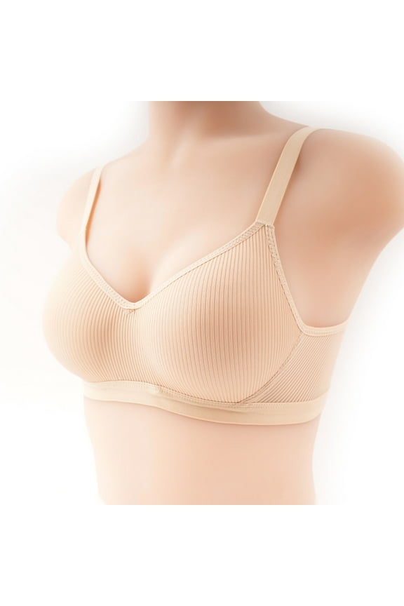 Bras for Women No Underwire V Neck Bralettes for Women Cloud Feel Everyday T Shirt Bra with Extender